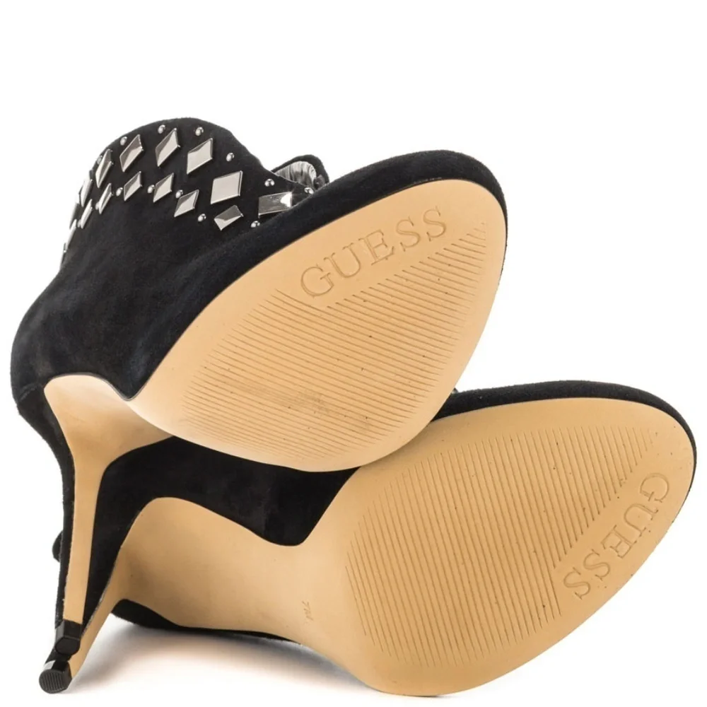 NEW GUESS SARETTA BLACK SUEDE BOOTIES SZ 6